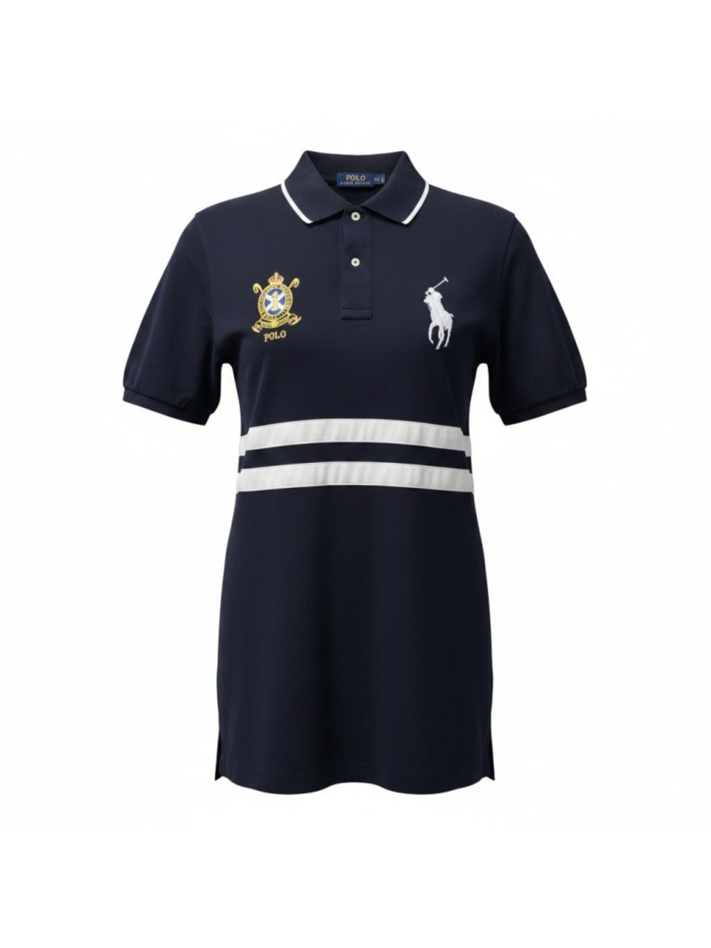 Polo Ralph Lauren Men's Vintage Big Pony Crest #1 Striped Faded Black Shirt 3XLT